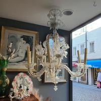 lampadario in vetro di murano ca Rezzonico 