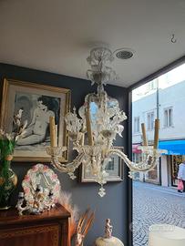 lampadario in vetro di murano ca Rezzonico 