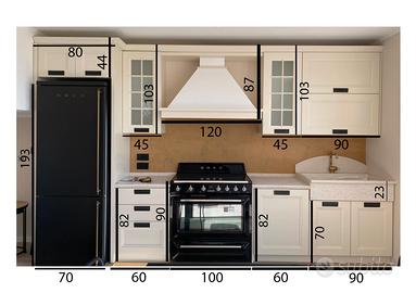 Cucina nuova completa di elettrodomestici