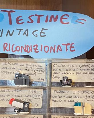 Testine giradischi vintage revisionate funzionanti