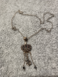 Girocollo Argento 925 con ciondolo corona