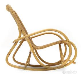 Sedia a dondolo in vimini Gervasoni