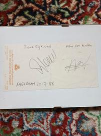 Autografi Van Basten e Rijkaard 1988
