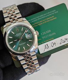 Rolex Datejust 41mm verde 126300 2024 