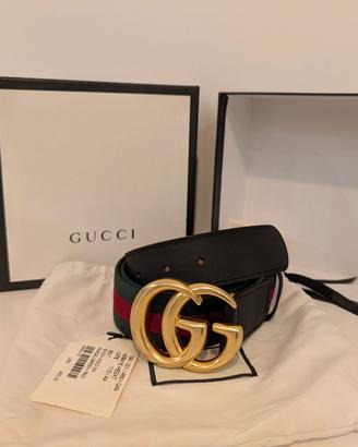 Cintura Gucci Gold GG 110