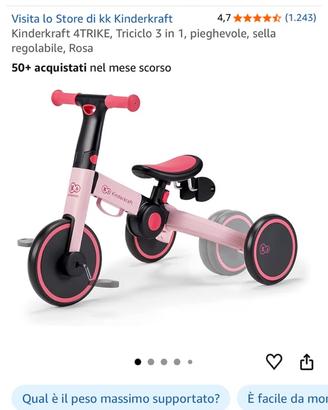 Bici/Triciclo Kinderkraft