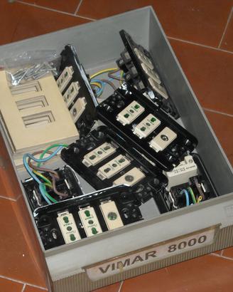 Vimar serie 8000  frutti bipasso,antenna,telaietti