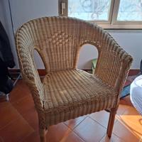 Poltroncina in vimini