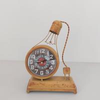 Orologio a forma di lampadina in stile industriale