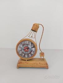 Orologio a forma di lampadina in stile industriale
