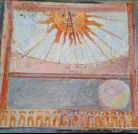 Meridiana  tipo affresco di C.Trabucco