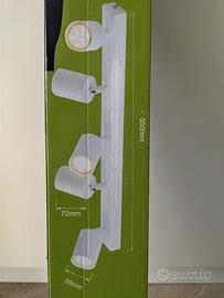 Binario da soffitto con 5 faretti LED