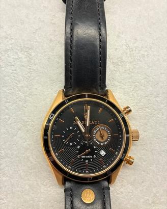 orologio cronografo Maserati Sorpasso oro e nero
