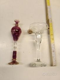 Porta candele E Porta Essenze Vetro Lavorazione Ma