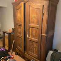 Armadio antico legno intarsiato Luigi XVI