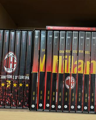Box cofanetto 12 dvd la grande storia del milan ne