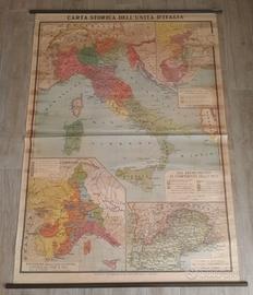 Cartina Storica Unità d'Italia De  Agostini