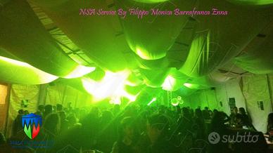 Tendoni per Feste  8 x 20 x 3/4,4 mt Profes.