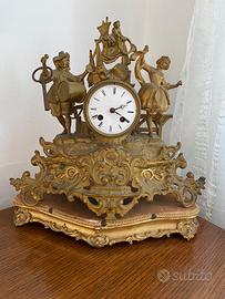 Orologio antico da tavolo in bronzo stile francese