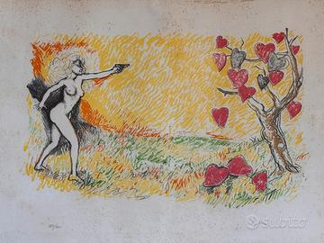 Sagittario Litografia di Renato Guttuso