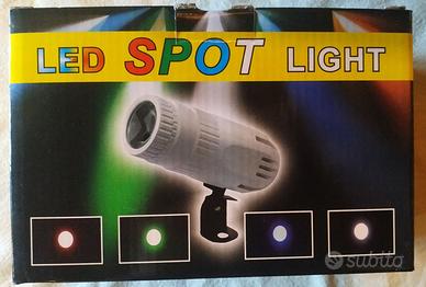 FARETTO SPOT LED 20W RGBW RGB PINSPOT LENTE FUOCO