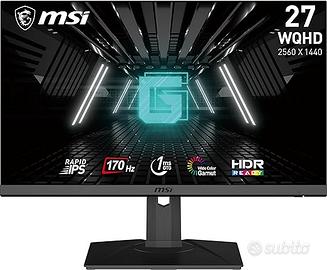 MSI G272QPF Monitor Gaming 27" WQHD 2K