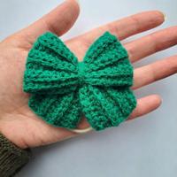 Elastico per capelli con fiocco fatto a mano