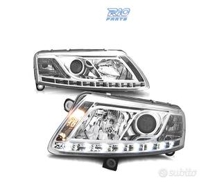 FARI XENON AUDI A6 4F 04-08 DRL LUCE DIURNA REALE 