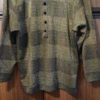 camicetta a righe verde oliva scuro