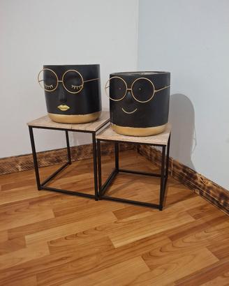 vasi decorativi per piante e tavolini