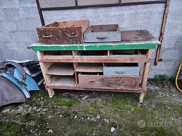 ARREDAMENTO INDUSTRY VINTAGE VECCHIA OFFICINA USAT