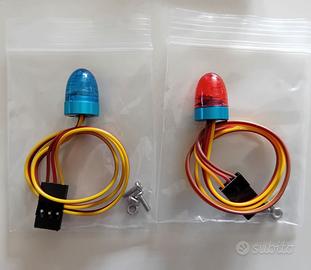 Luci Led Blu Rosso Simulazione Auto Rc Polizia