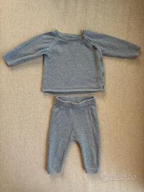 Set due pezzi cotone neonato taglia 62