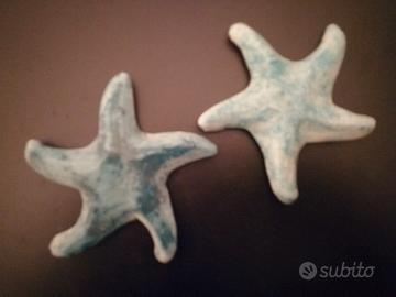stelle in ceramica acquamarina  con calamita