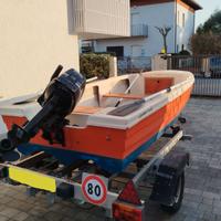 Barca m.3,75 15cv con carrello