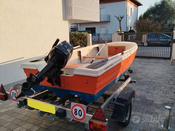 Barca m.3,75 15cv con carrello