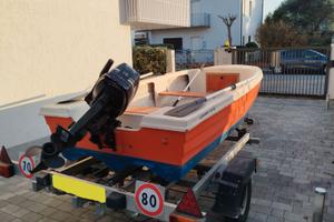 Barca m.3,75 15cv con carrello