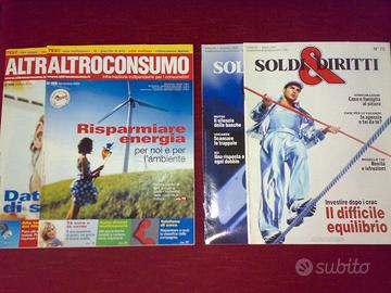 ALTROCONSUMO e Soldi & Diritti annate 1995 - 2012