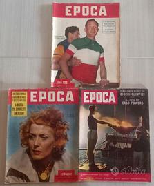 3 Riviste Epoca 1952-1960 Olimpiadi/Bartali 