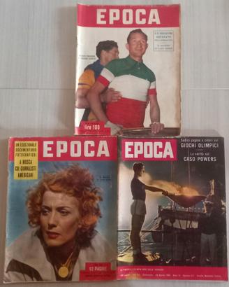 3 Riviste Epoca 1952-1960 Olimpiadi/Bartali 
