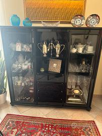 Sala da pranzo nera lucida