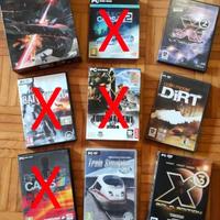 Videogiochi PC titoli anni 2000 vari.