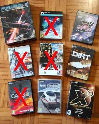 Videogiochi PC titoli anni 2000 vari.