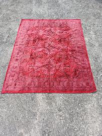 Tappeto Vintage Rosso Stile Persiano