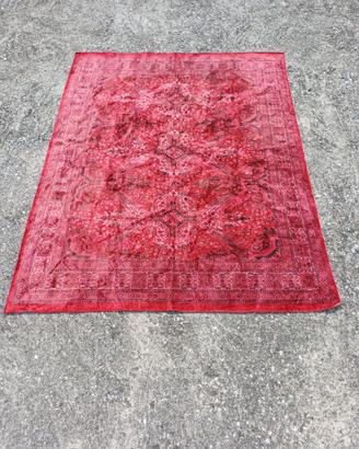 Tappeto Vintage Rosso Stile Persiano