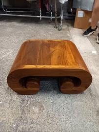 tavolini/poggiapiedi/sgabelli spirale legno teak