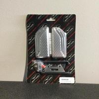 Coppia pedane pilota cnc alliminio