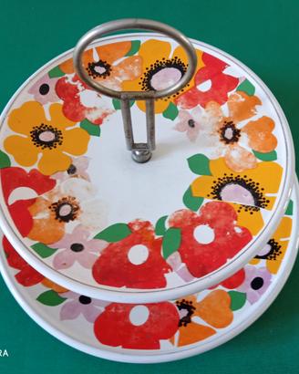 PORTAFRUTTA DUE PIATTI CERAMICA 