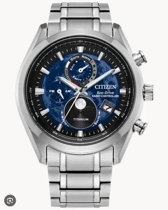 CITIZEN TSUKI-YOMI BLU DIAL super titanium