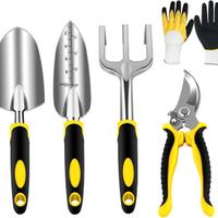 Set Attrezzi da Giardino 5 Pezzi Durevole Allumini